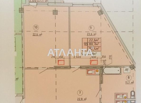 2-кімнатна квартира за адресою Фонтанська дор. (площа 84,5 м²) - Atlanta.ua - фото 5
