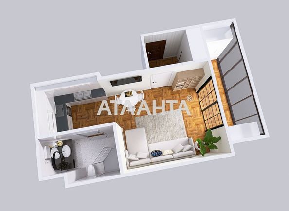 1-комнатная квартира по адресу ул. Генерала Наумова (площадь 35,7 м²) - Atlanta.ua - фото 8