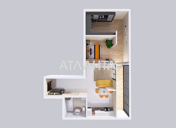 1-кімнатна квартира за адресою вул. Генерала Наумова (площа 74,4 м²) - Atlanta.ua - фото 17
