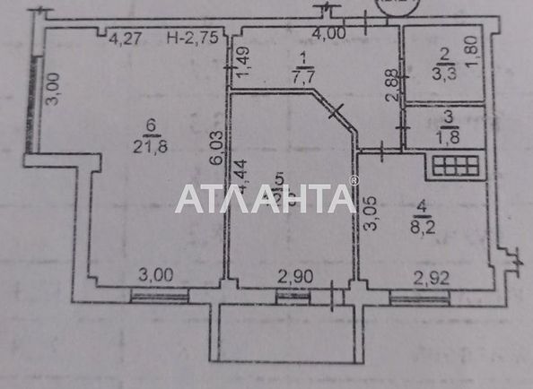2-rooms apartment apartment by the address st. Novoselov (area 56,9 m²) - Atlanta.ua - photo 3