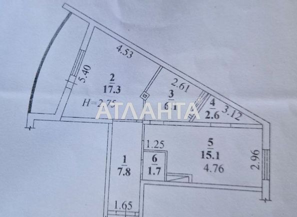 1-room apartment apartment by the address st. Rustaveli shota (area 50,6 m²) - Atlanta.ua - photo 8