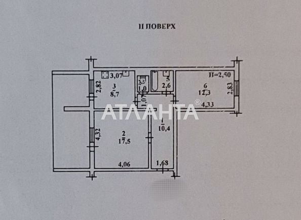 2-кімнатна квартира за адресою вул. Бреуса (площа 61,5 м²) - Atlanta.ua - фото 2