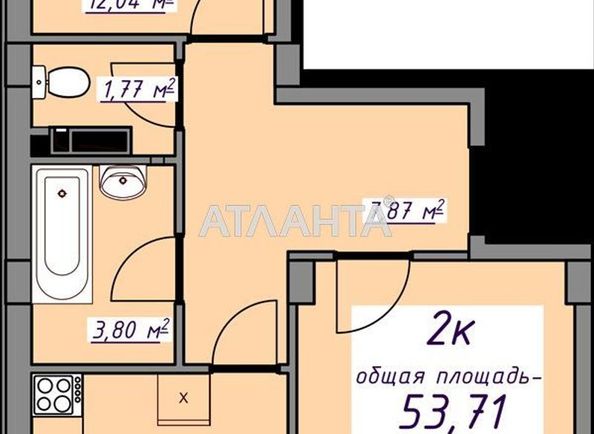 2-кімнатна квартира за адресою вул. Масив 10 (площа 53 м²) - Atlanta.ua - фото 5