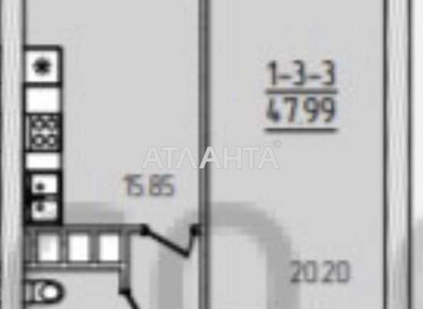 1-комнатная квартира по адресу ул. Краснова (площадь 48 м²) - Atlanta.ua - фото 6
