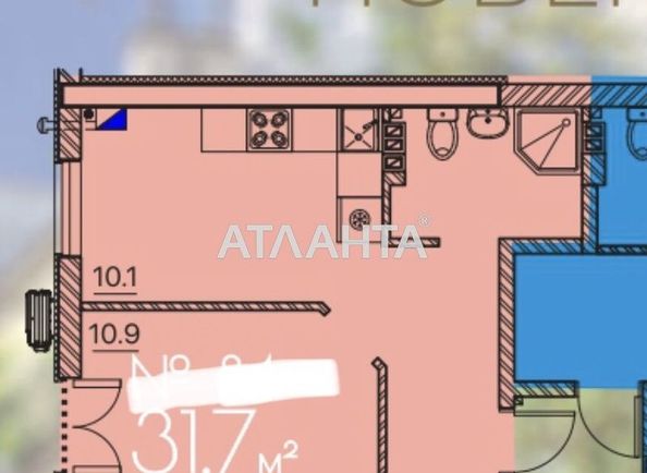 1-кімнатна квартира за адресою Люстдорфська дор. (площа 32 м²) - Atlanta.ua