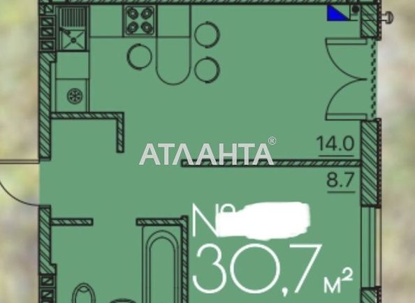 1-кімнатна квартира за адресою Люстдорфська дор. (площа 30,7 м²) - Atlanta.ua - фото 6