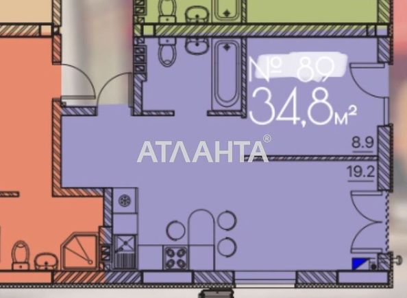 1-кімнатна квартира за адресою Люстдорфська дор. (площа 34,8 м²) - Atlanta.ua - фото 6
