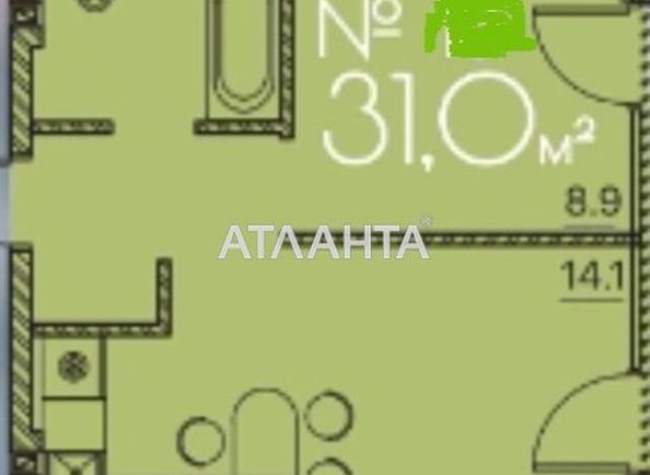 1-кімнатна квартира за адресою Люстдорфська дор. (площа 31 м²) - Atlanta.ua - фото 6
