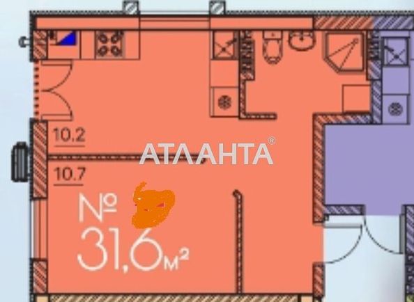 1-кімнатна квартира за адресою Люстдорфська дор. (площа 30,6 м²) - Atlanta.ua - фото 4