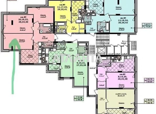 3-rooms apartment apartment by the address st. Pasechnaya ul (area 94 m²) - Atlanta.ua - photo 4