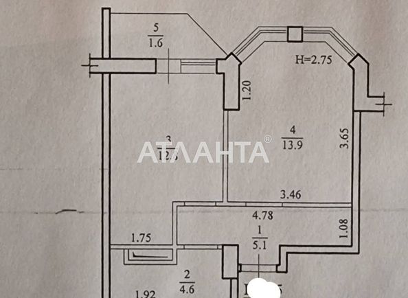 1-room apartment apartment by the address st. Shkolnaya (area 38 m²) - Atlanta.ua - photo 7