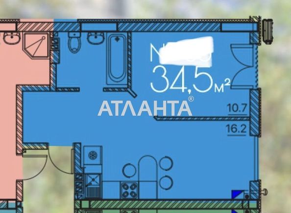 1-кімнатна квартира за адресою Люстдорфська дор. (площа 34,8 м²) - Atlanta.ua - фото 8