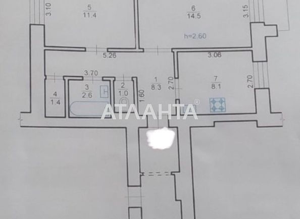 2-кімнатна квартира за адресою вул. Мазепи Гетьмана (площа 51 м²) - Atlanta.ua - фото 14