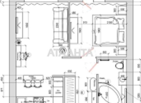 1-room apartment apartment by the address st. Zhemchuzhnaya (area 37 m²) - Atlanta.ua - photo 6