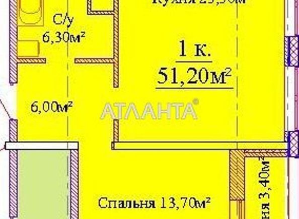 1-кімнатна квартира за адресою вул. Варненська (площа 52 м²) - Atlanta.ua - фото 5