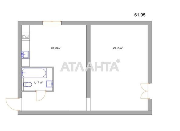 3-комнатная квартира по адресу Новообуховское шоссе (площадь 93,6 м²) - Atlanta.ua - фото 12