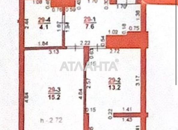 1-кімнатна квартира за адресою Шевченка Т. Вул. (площа 42 м²) - Atlanta.ua - фото 10