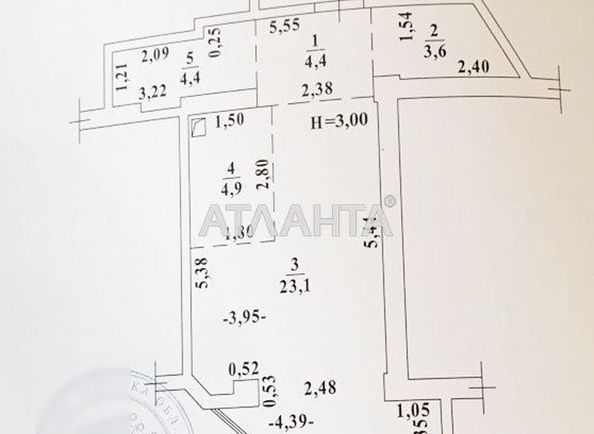 1-кімнатна квартира за адресою Фонтанська дор. (площа 40,4 м²) - Atlanta.ua - фото 20