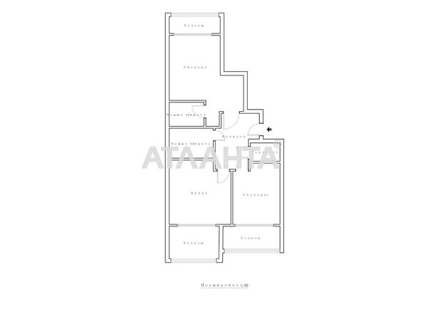 2-кімнатна квартира за адресою вул. Чехова (площа 65,8 м²) - Atlanta.ua - фото 7