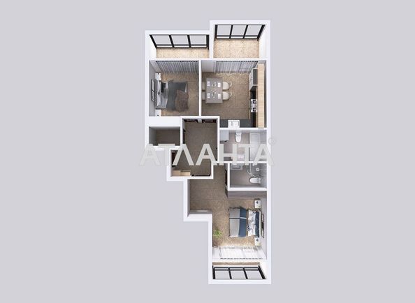 2-кімнатна квартира за адресою вул. Чехова (площа 65,8 м²) - Atlanta.ua - фото 9