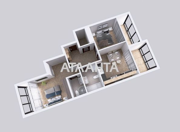 2-кімнатна квартира за адресою вул. Чехова (площа 65,8 м²) - Atlanta.ua - фото 11