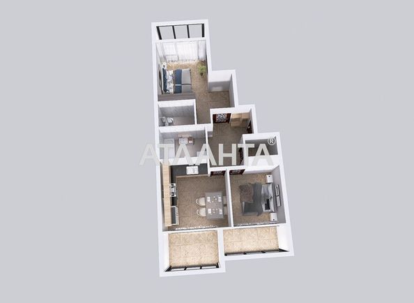 2-кімнатна квартира за адресою вул. Чехова (площа 65,8 м²) - Atlanta.ua - фото 12