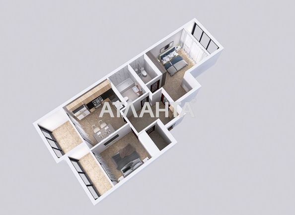 2-кімнатна квартира за адресою вул. Чехова (площа 65,8 м²) - Atlanta.ua - фото 13