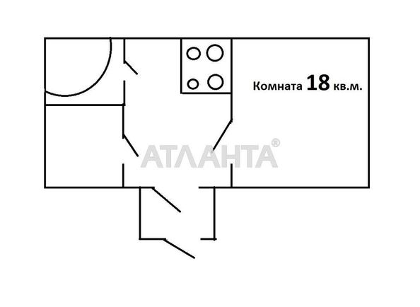 1-room apartment apartment by the address st. Baltskaya dor (area 25 m²) - Atlanta.ua - photo 10