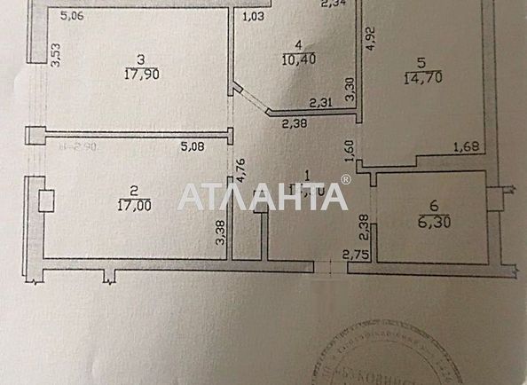 3-кімнатна квартира за адресою вул. Гагаріна Юрія (площа 80 м²) - Atlanta.ua - фото 16