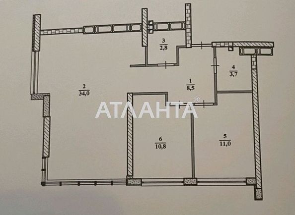 2-кімнатна квартира за адресою вул. Філатова ак. (площа 70,8 м²) - Atlanta.ua - фото 14