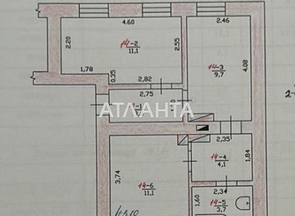 1-комнатная квартира по адресу ул. Гагарина (площадь 40 м²) - Atlanta.ua - фото 9