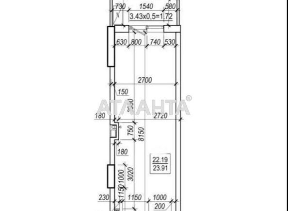 1-room apartment apartment by the address st. Fontanskaya dor Perekopskoy Divizii (area 23,5 m²) - Atlanta.ua - photo 5