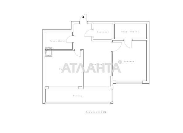 2-кімнатна квартира за адресою вул. Чехова (площа 52 м²) - Atlanta.ua - фото 15