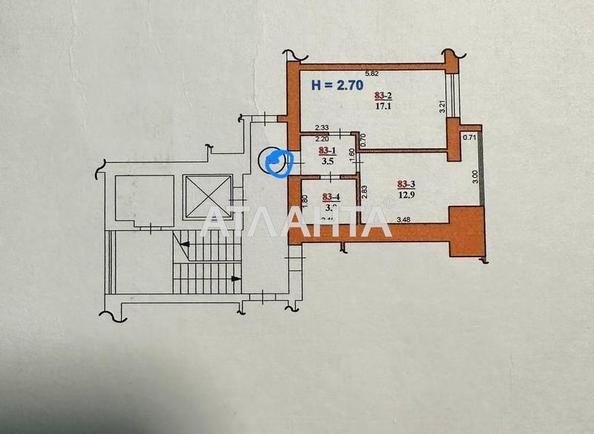 1-кімнатна квартира за адресою Хмельницького Б. Вул. (площа 37,4 м²) - Atlanta.ua - фото 15