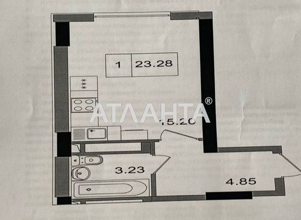 1-room apartment apartment by the address st. Spreysa (area 23,3 m²) - Atlanta.ua - photo 4