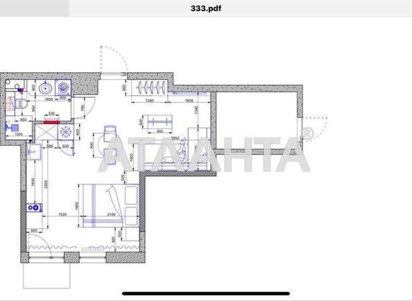 1-room apartment apartment by the address st. Dachnaya (area 31,5 m²) - Atlanta.ua - photo 2