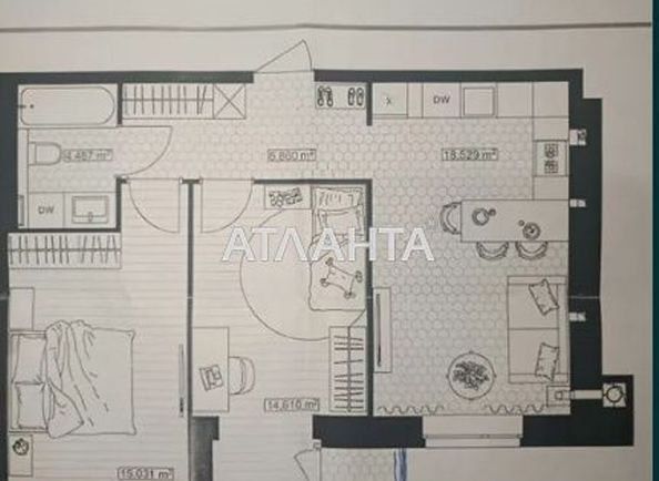 2-комнатная квартира по адресу ул. Праведников мира (площадь 62 м²) - Atlanta.ua - фото 10