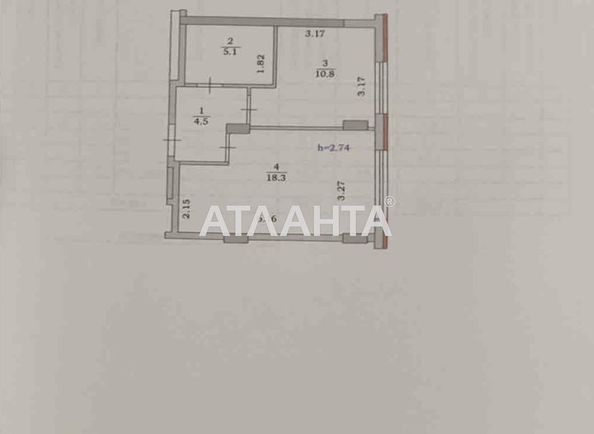 1-кімнатна квартира за адресою вул. 1 травня (площа 38,7 м²) - Atlanta.ua - фото 5