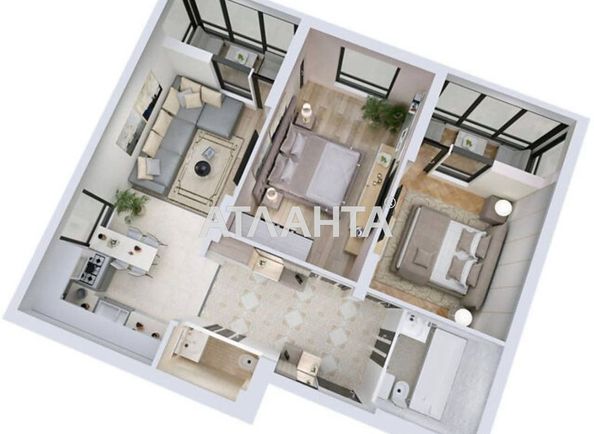 2-кімнатна квартира за адресою вул. Городницька (площа 67,3 м²) - Atlanta.ua - фото 8