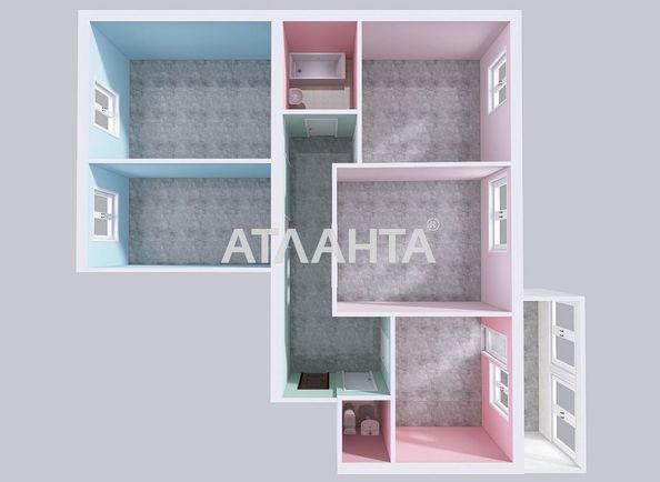 Багатокімнатна квартира за адресою вул. Олега Антонова (площа 94,2 м²) - Atlanta.ua - фото 2