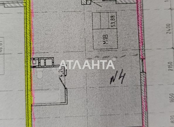1-кімнатна квартира за адресою вул. Франка Івана (площа 53,9 м²) - Atlanta.ua - фото 2