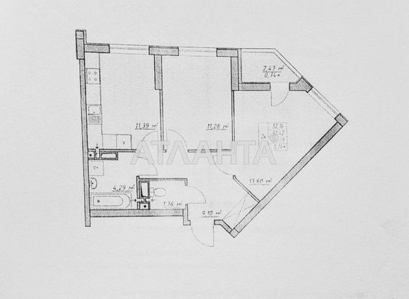 2-rooms apartment apartment by the address st. Vorobeva ak (area 52,2 m²) - Atlanta.ua - photo 11