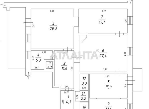 4+-rooms apartment apartment by the address st. Preobrazhenskaya Sovetskoy Armii (area 138 m²) - Atlanta.ua - photo 7