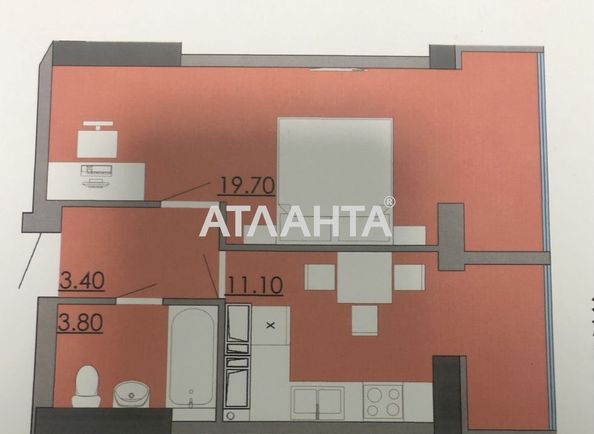 1-room apartment apartment by the address st. Bugaevskaya Instrumentalnaya (area 39,7 m²) - Atlanta.ua - photo 20