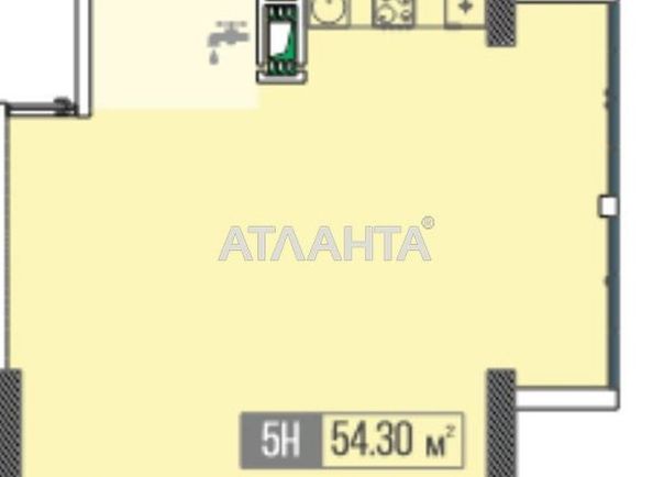 1-комнатная квартира по адресу ул. Бугаевская (площадь 54,3 м²) - Atlanta.ua