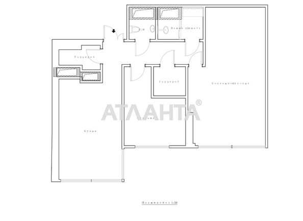 2-комнатная квартира по адресу ул. Машиностроительная (площадь 66,5 м²) - Atlanta.ua - фото 31