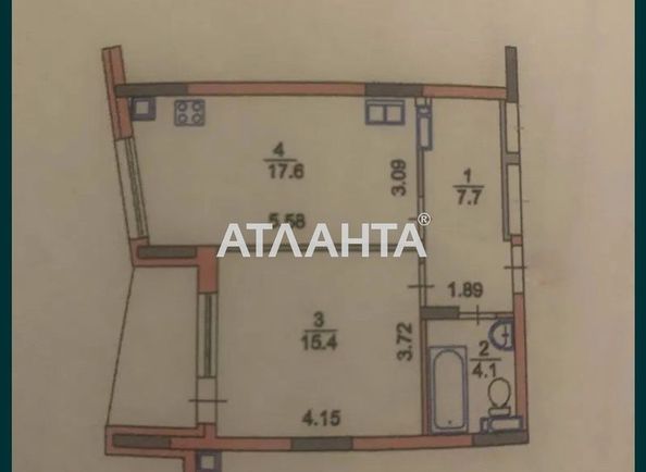 1-кімнатна квартира за адресою вул. Дубищанська (площа 47,4 м²) - Atlanta.ua - фото 3