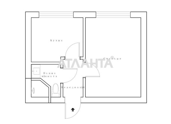 1-кімнатна квартира за адресою вул. Бугаївська (площа 21,1 м²) - Atlanta.ua - фото 23