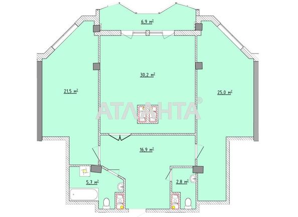 2-rooms apartment apartment by the address st. Fontanskaya dor Perekopskoy Divizii (area 114,3 m²) - Atlanta.ua - photo 4