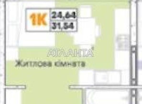 1-кімнатна квартира за адресою вул. Слобідська (площа 30,9 м²) - Atlanta.ua - фото 2